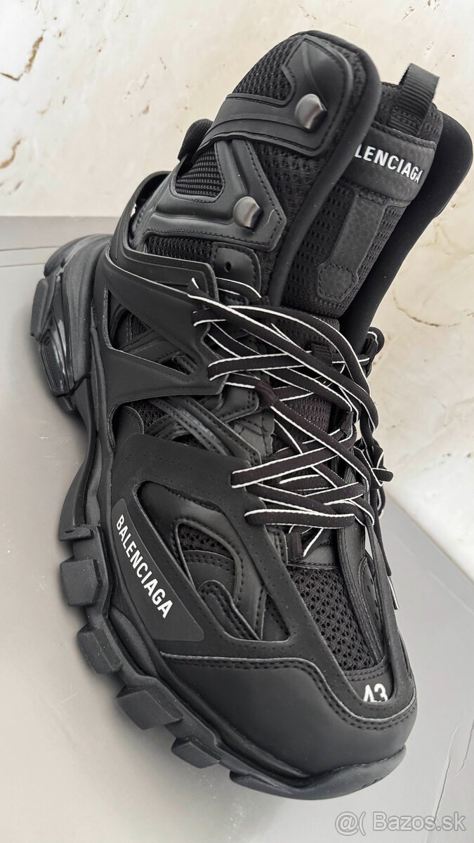 ORIGINAL Balenciaga Black Track Hike High Top Sneakers 43 - 4