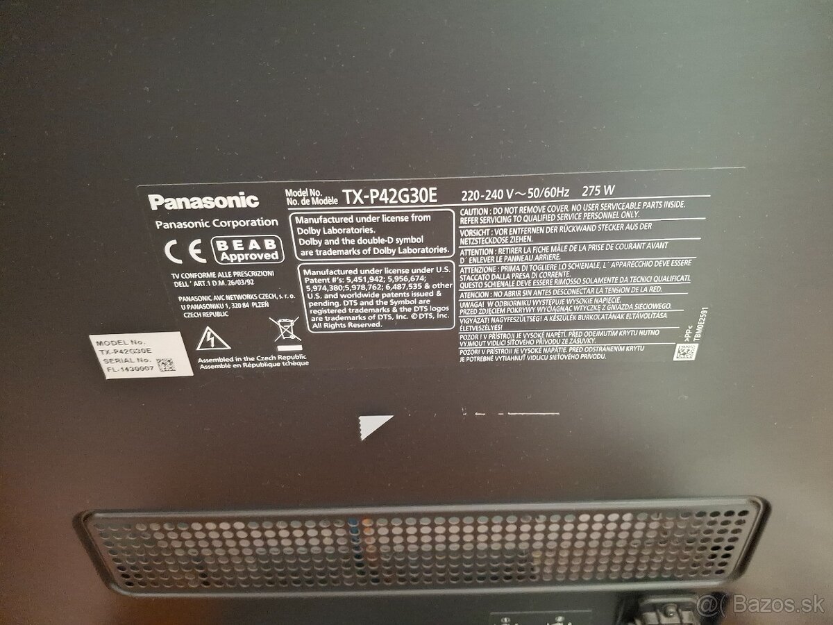 Panasonic TXP42G30E - 4