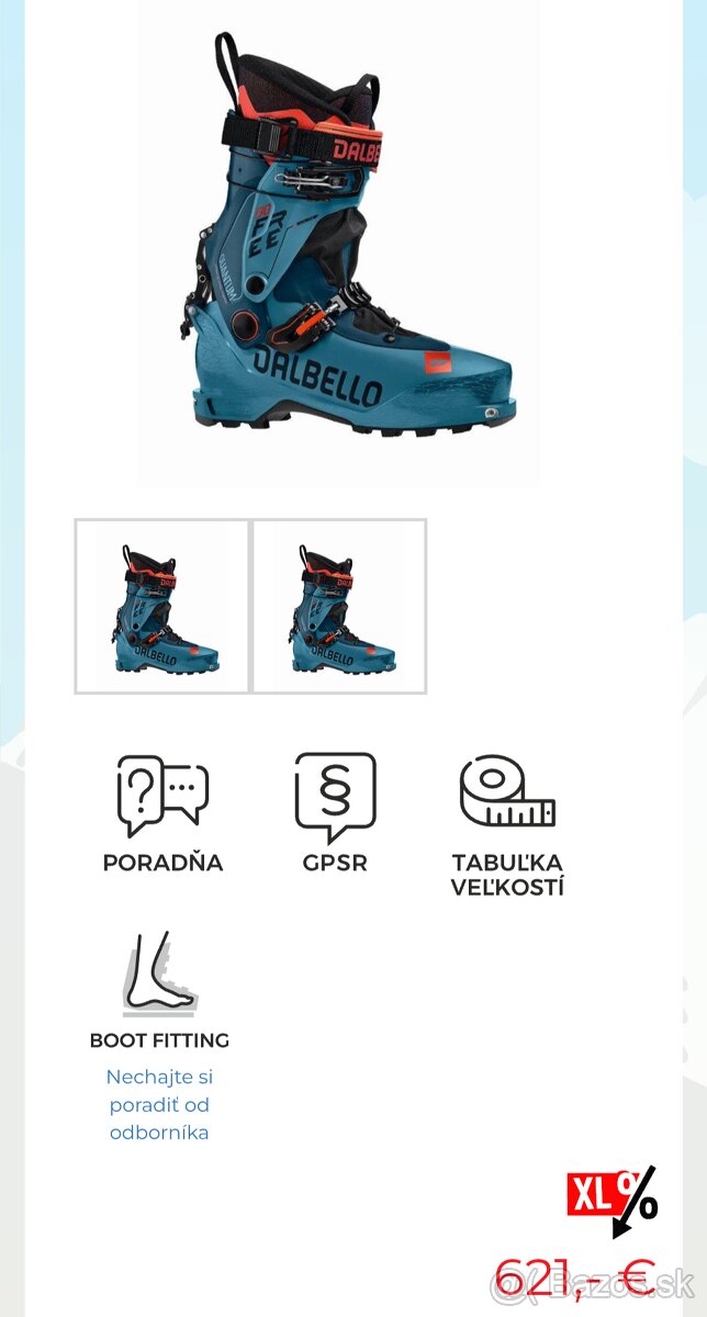 nove ski alp lyziarky DALBELLO Quantum Free 130 vel. 40,5 - 4