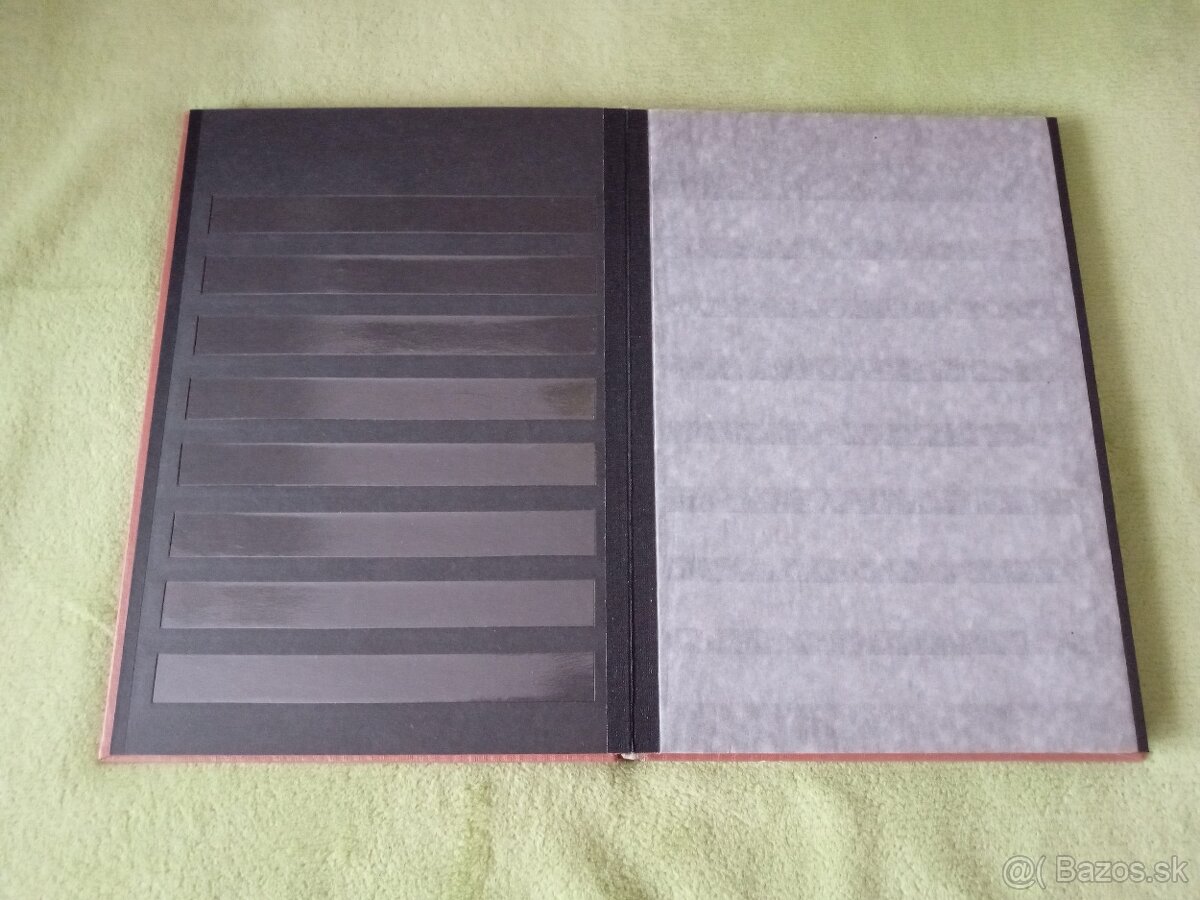 Album na poštové známky A4 - 16 stranový, čierny - 4