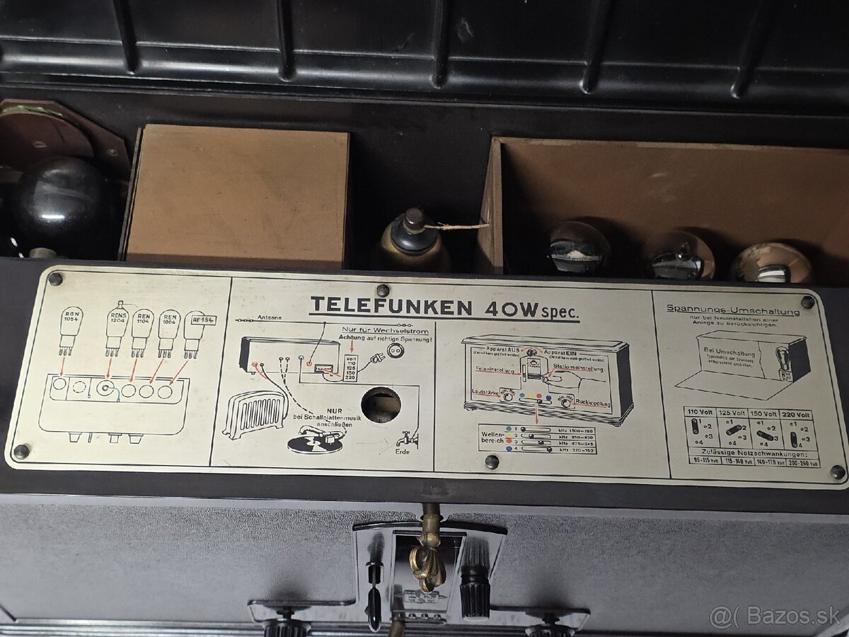 Roky 1929 –1930 ☆ TELEFUNKEN 40 W Spec. - 4