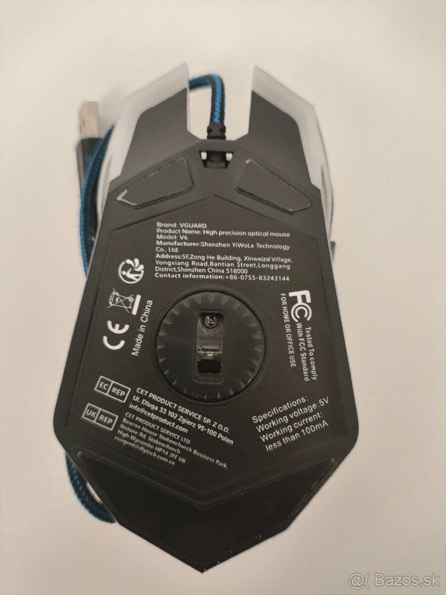 #L0392 Herná myš VGUARD V6 RGB USB - 4