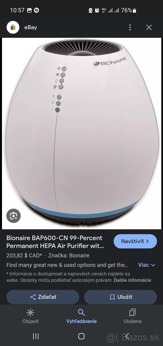 Bionaire - čistička vzduchu BAP600-U - 4