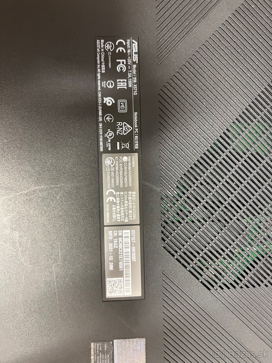 Predam HERNY notebook asus vivobook X571-GT - 4