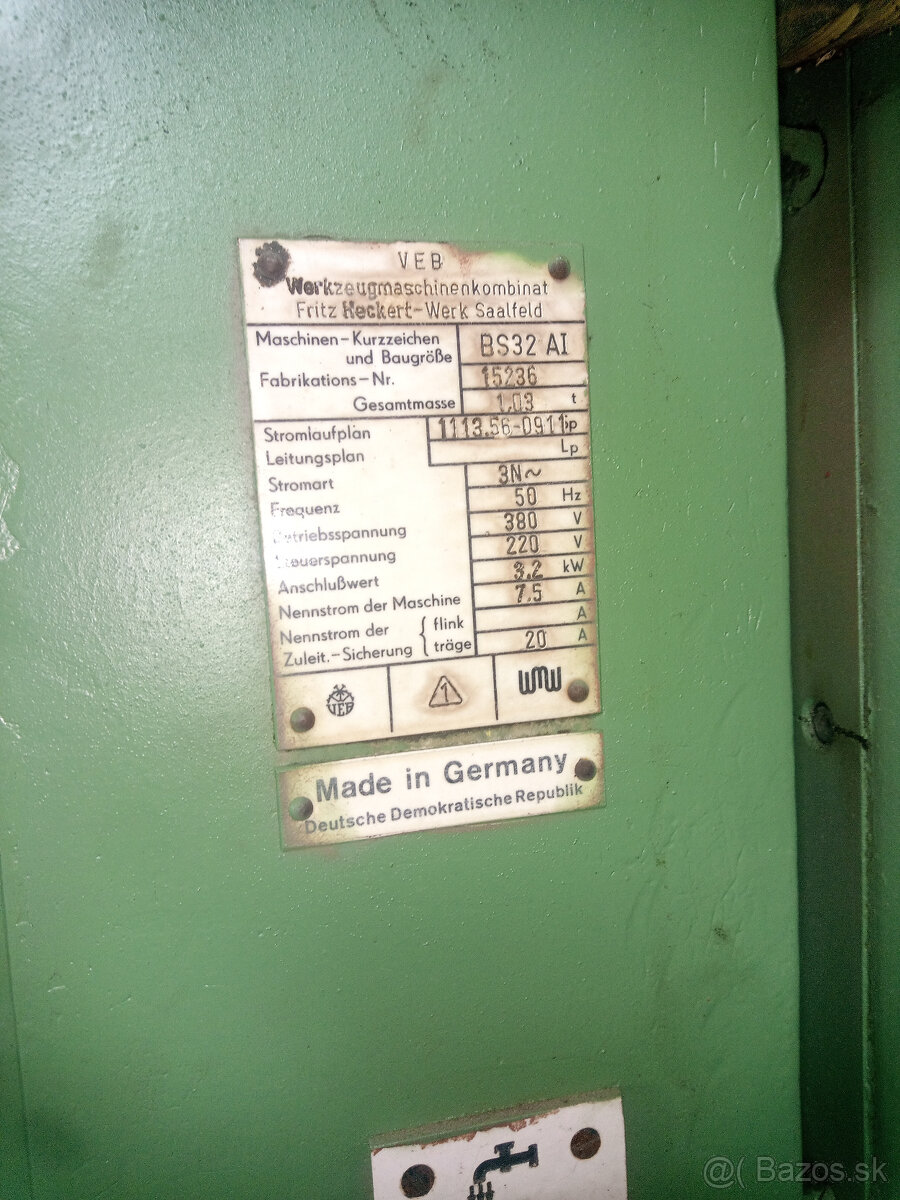 vrtacka stojanova Heckert, typ BS 32 AI - 4