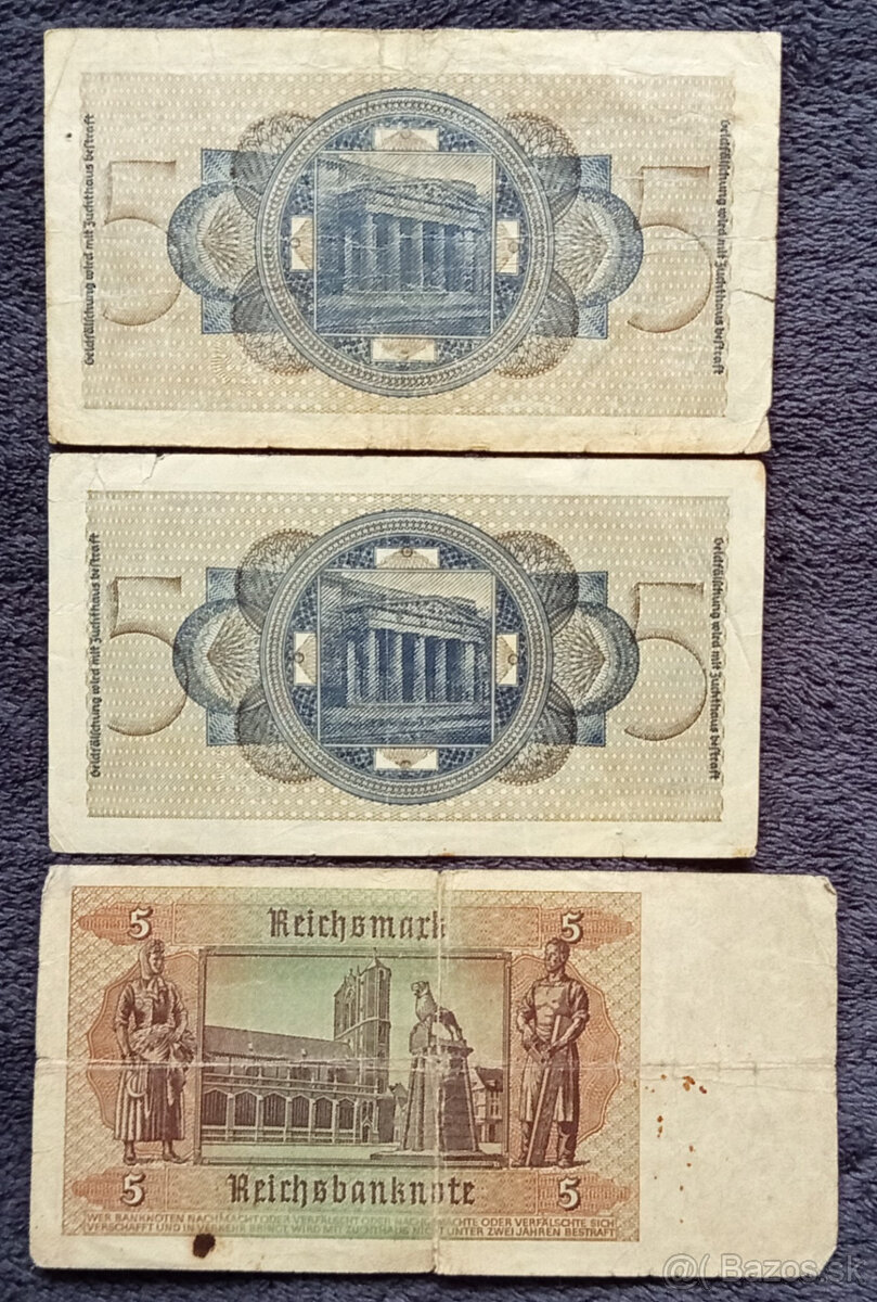 Nemecké bankovky WW2 - 4