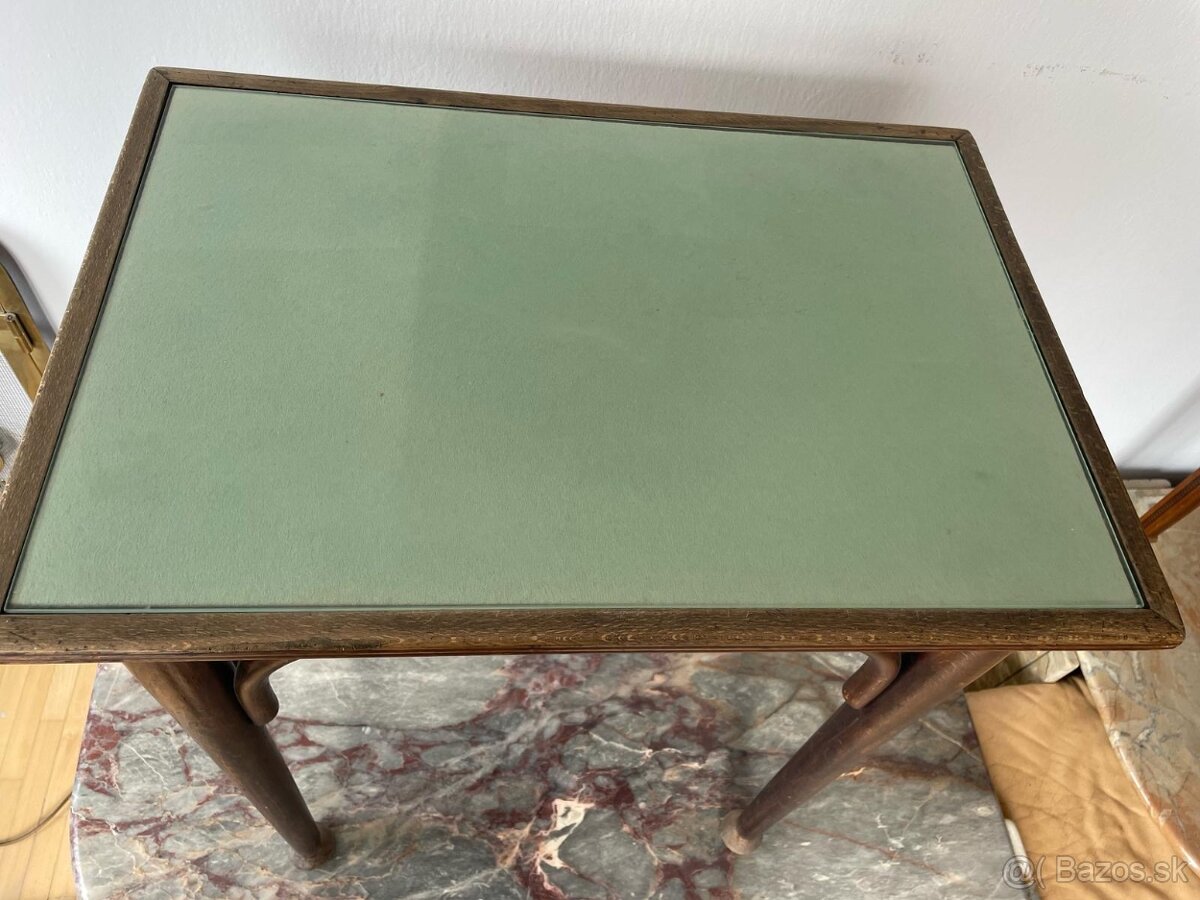 Orginal Thonet stolik so Sklom - 4