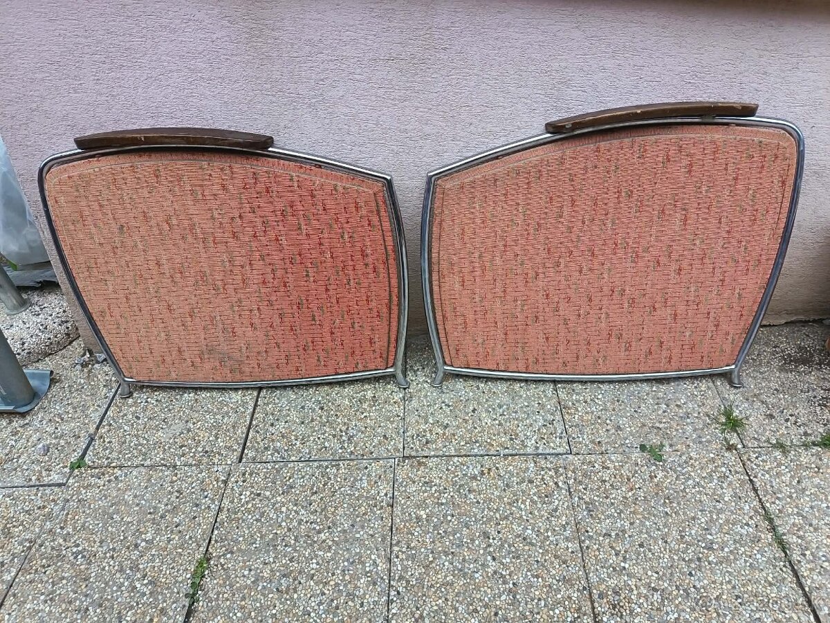 2 chrómovane kreslá - 4