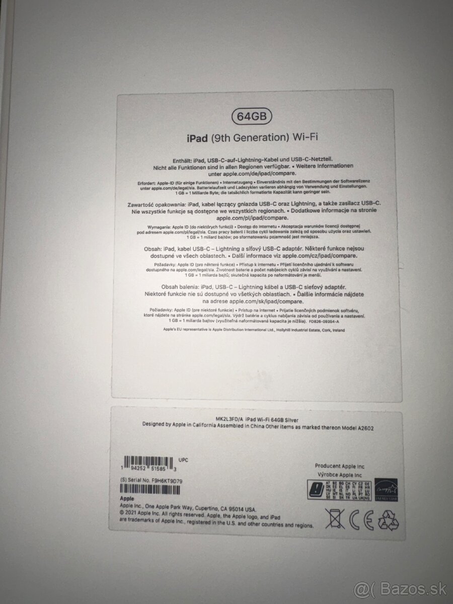 Apple IPad 9. Generácie - 4