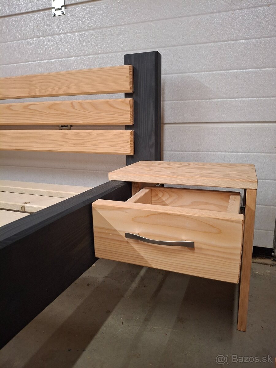 Manželská posteľ- masív - 4