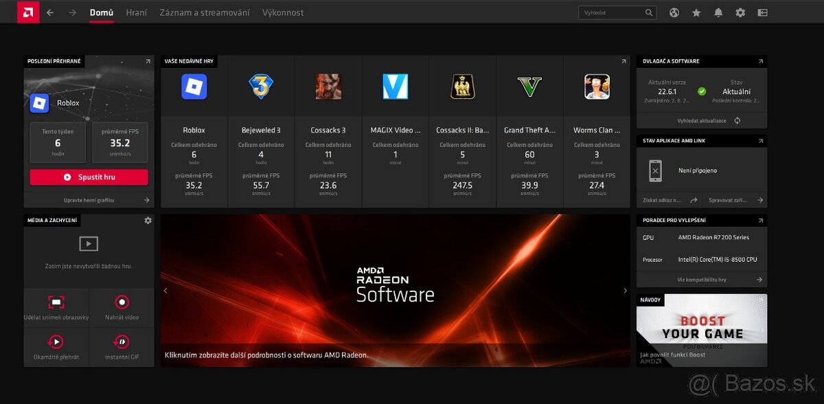 Low Profile Ati RADEON R7 240 2GB Pcie - 4