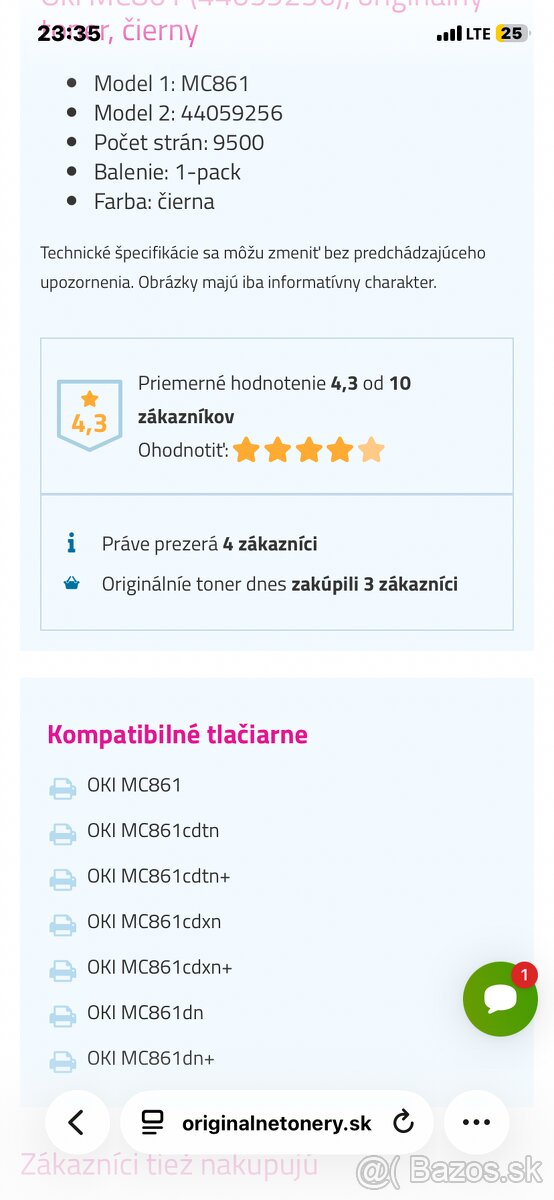 Oki MC861 (44059256), originálny toner, čierny - 4