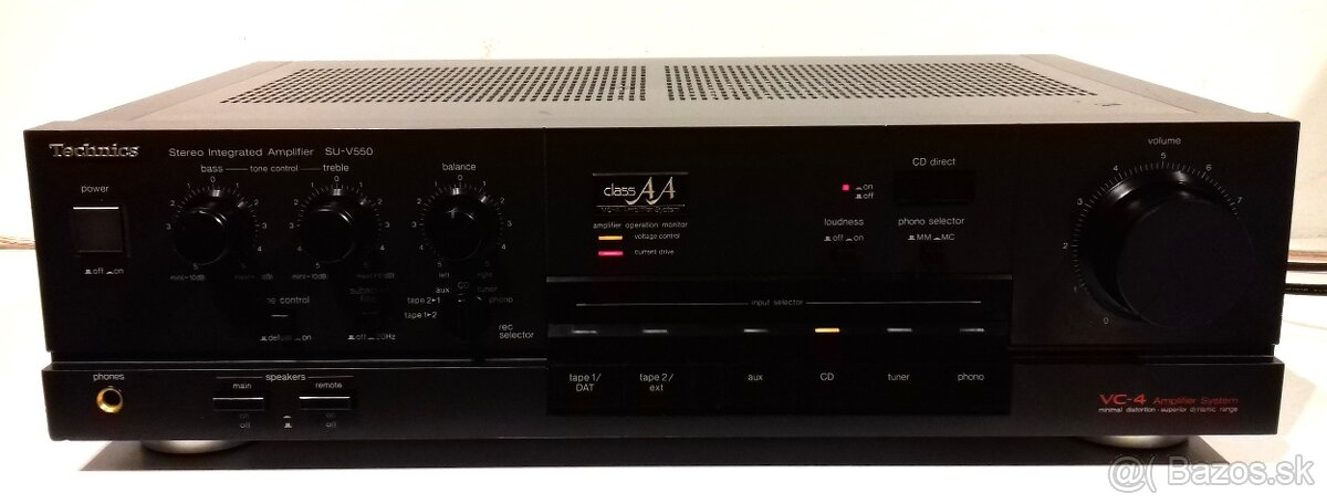 ClassAA 520W zosilnovac TECHNICS SU-V550, JAPAN, AZ65, AZ58 - 4