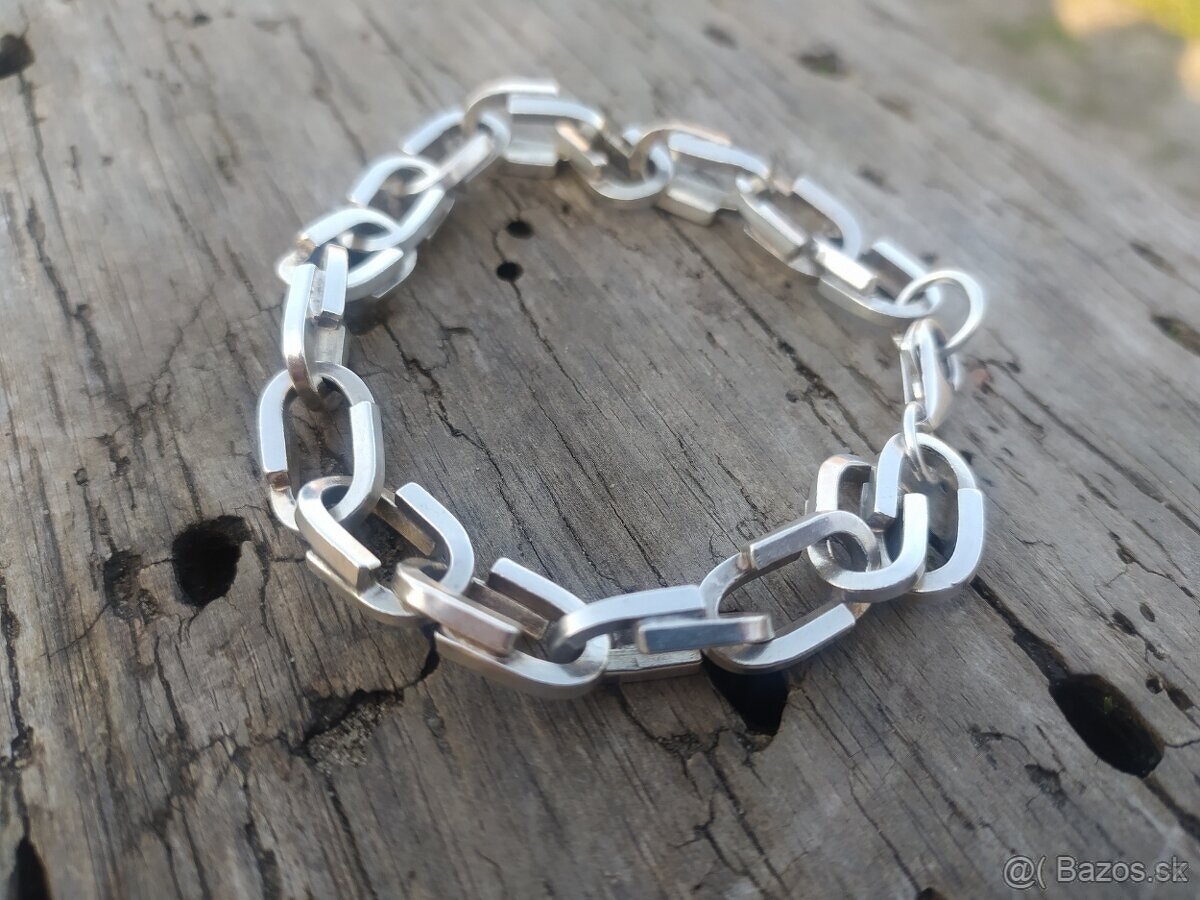 Strieborná retiazka a náramok - ručná práce - PC 600€ - 4