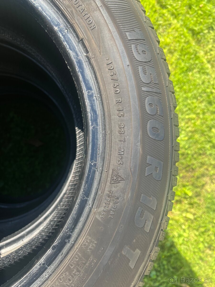 195/60 r15 zimné SEMPERIT 88T - 4