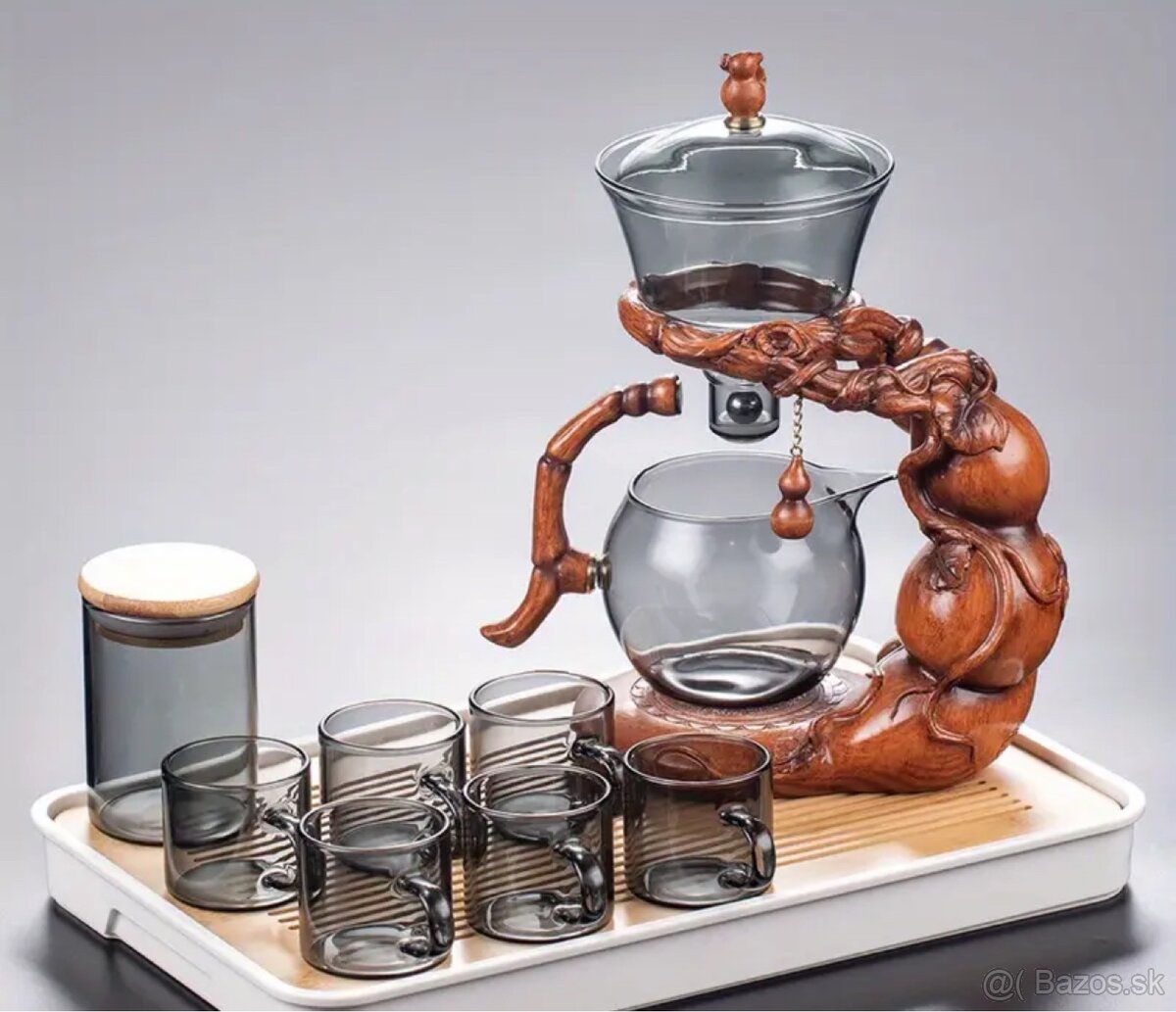 Čajova súprava s dreveným dizajnom - 4