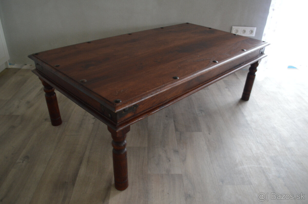 Konferenčný stôl z masívu - palisander - 4