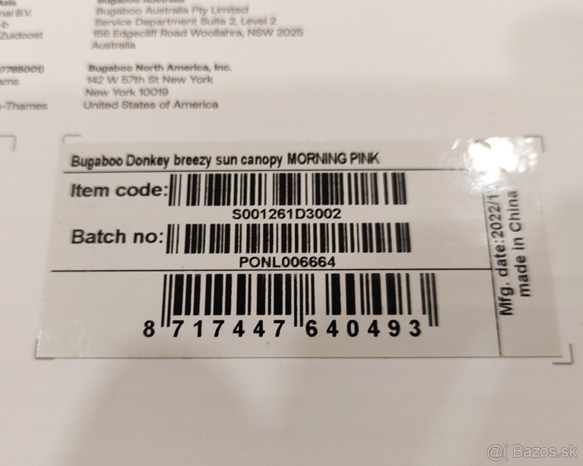 Bugaboo Donkey letné striešky - 4