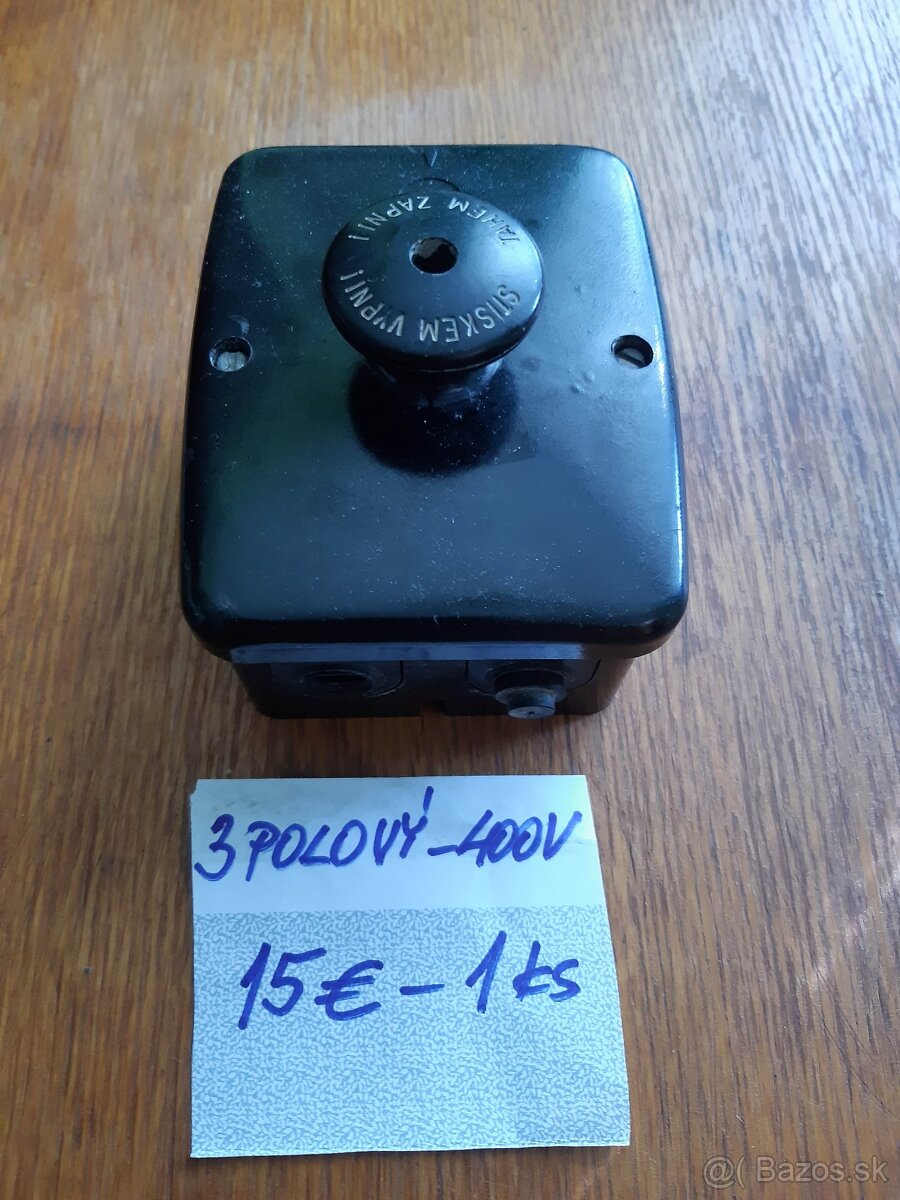 3-pólové tlačidlové vypínače - 4