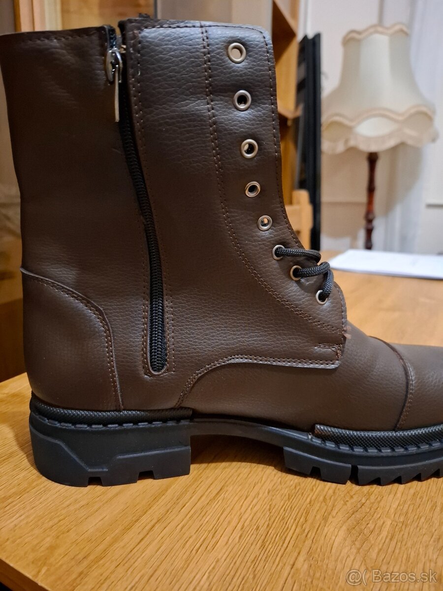Vyššie koženné topánky - 4