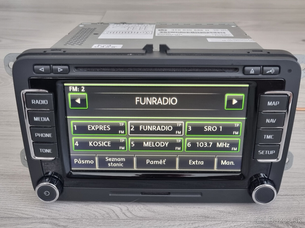 Skoda Columbus 2014 RNS510 Navi LED SSD Mapy V17 2020 - 4