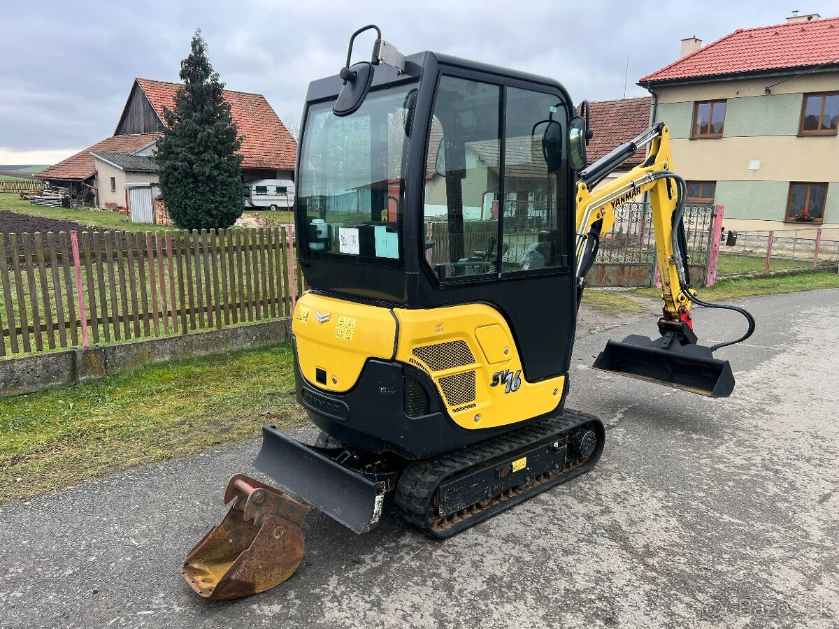 Minibagr Yanmar SV 16 hyd.svahovka/pouze 1tis.mth - 4