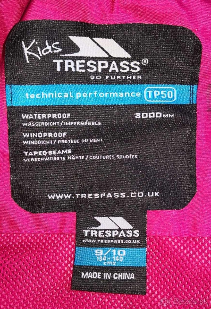 Nepremokava prechodna bundicka zn. Trespass - 4