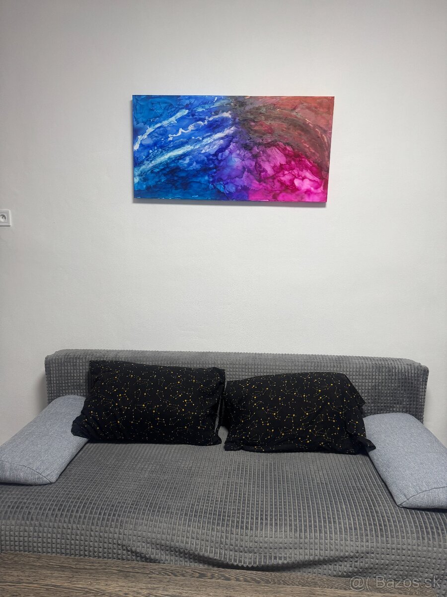 Predám originálny obraz Ragnarök: Oheň a Chaos 100 x 50 cm - 4