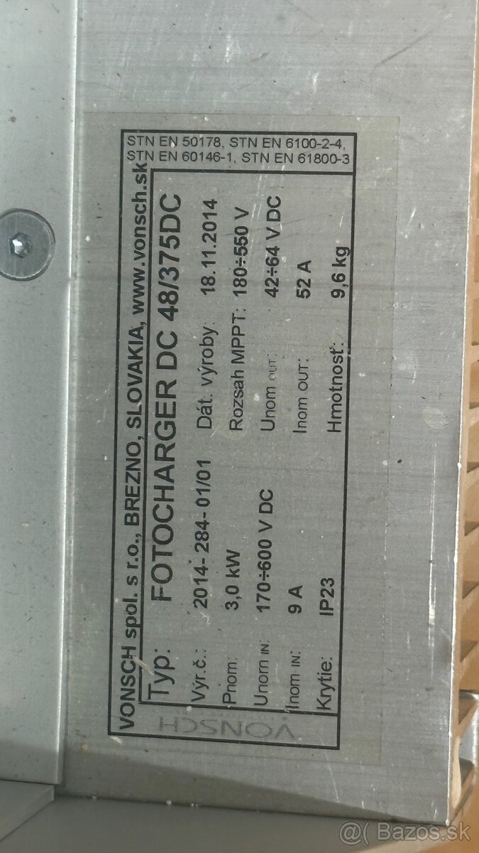 Fotovoltaický menič VONSCH + MPPT nabíjačky (3 kW) - 4