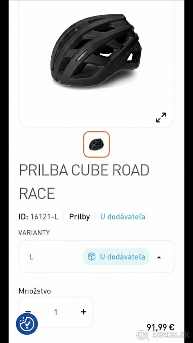 Cestná prilba CUBE RACE - 4