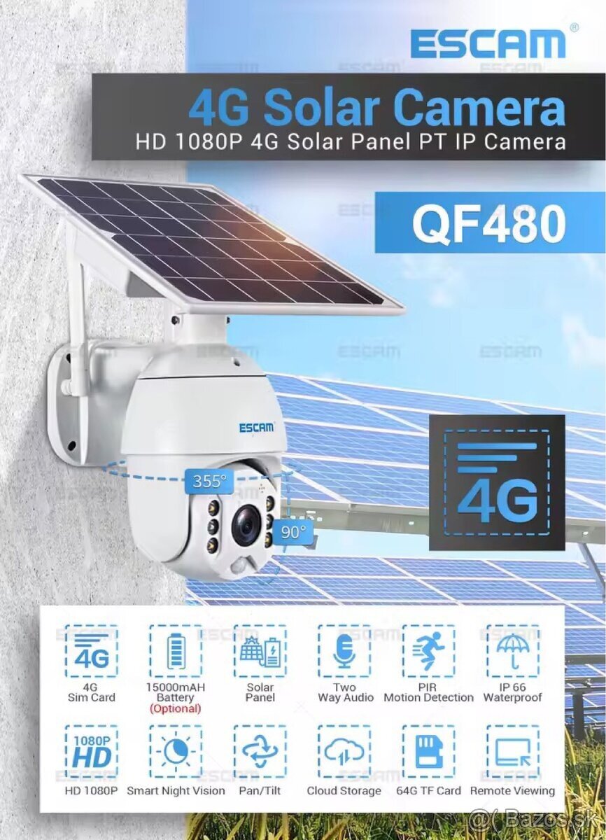 Kamera sim 4g solar - 4