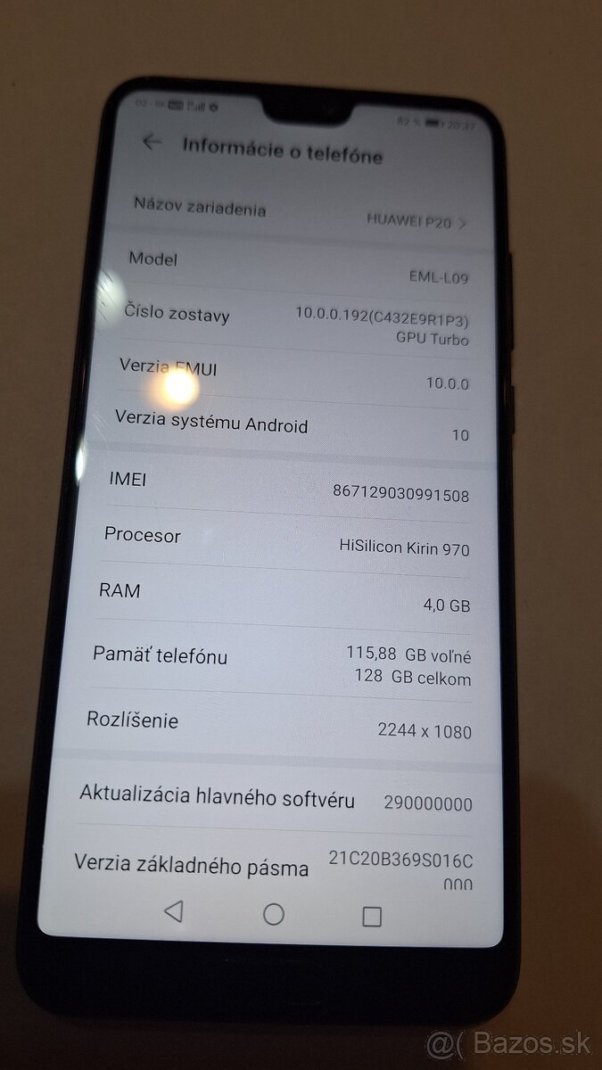 Huawei P20 4GB/128GB android 10 čierny - 4