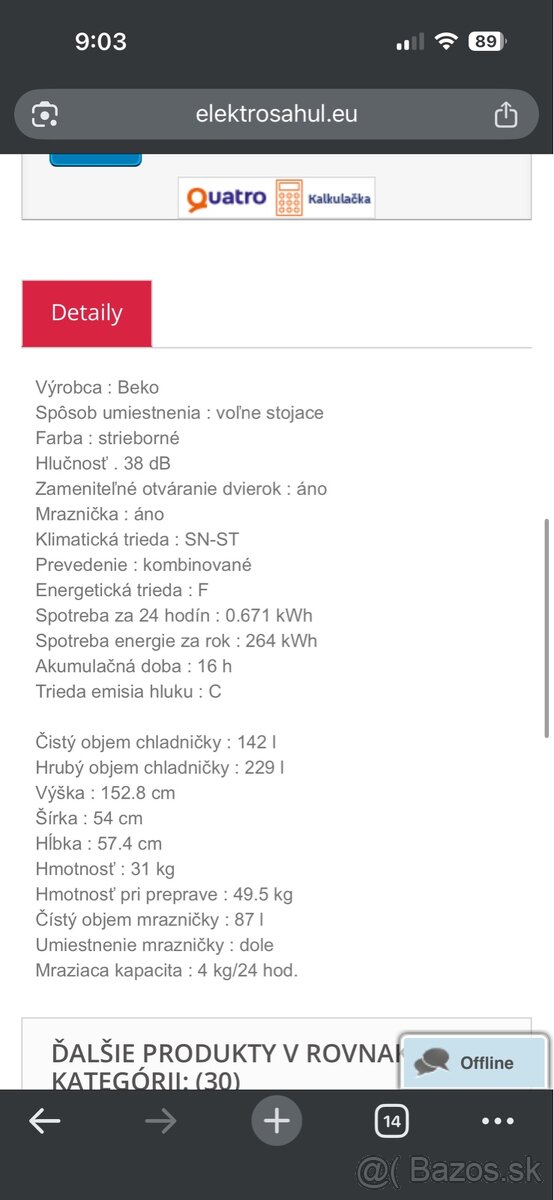 Chladnička s mrazničkou - 4