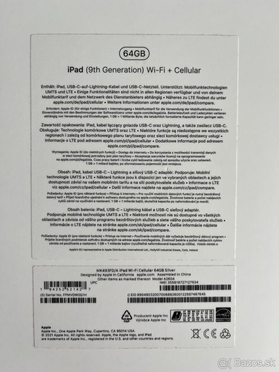 IPad 10.2 64 GB WiFi Cellular Strieborný - 4