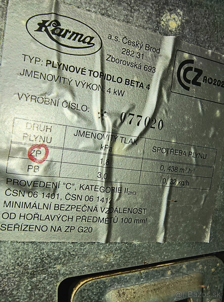 Predám plynové gamatky KARMA model BETA 3 a BETA 4 - 4