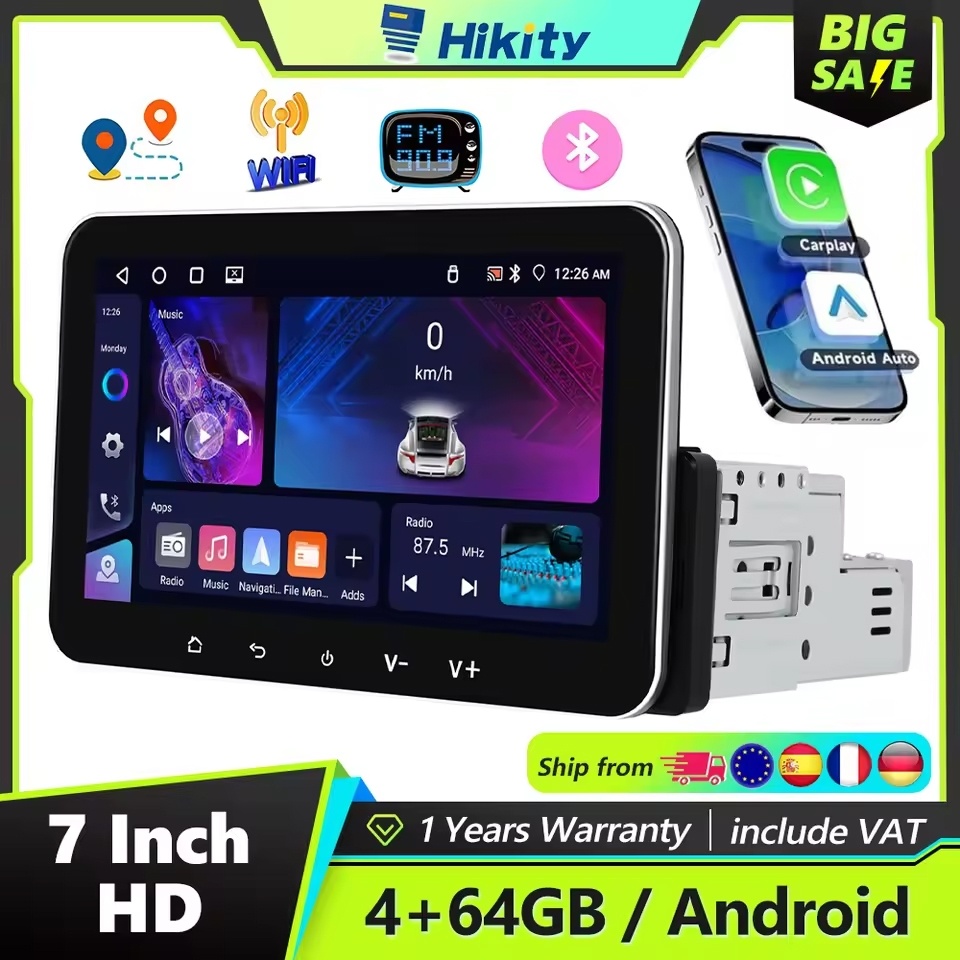 Predám 7" Android autorádio s BT, Wifi, Gps FM RDS, - 4