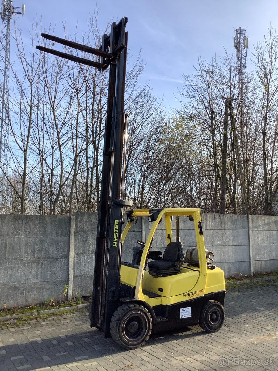 Hyster H3.0FT – LPG 3t, Triplex 4.9m, Mazda F2, po kontrole - 4