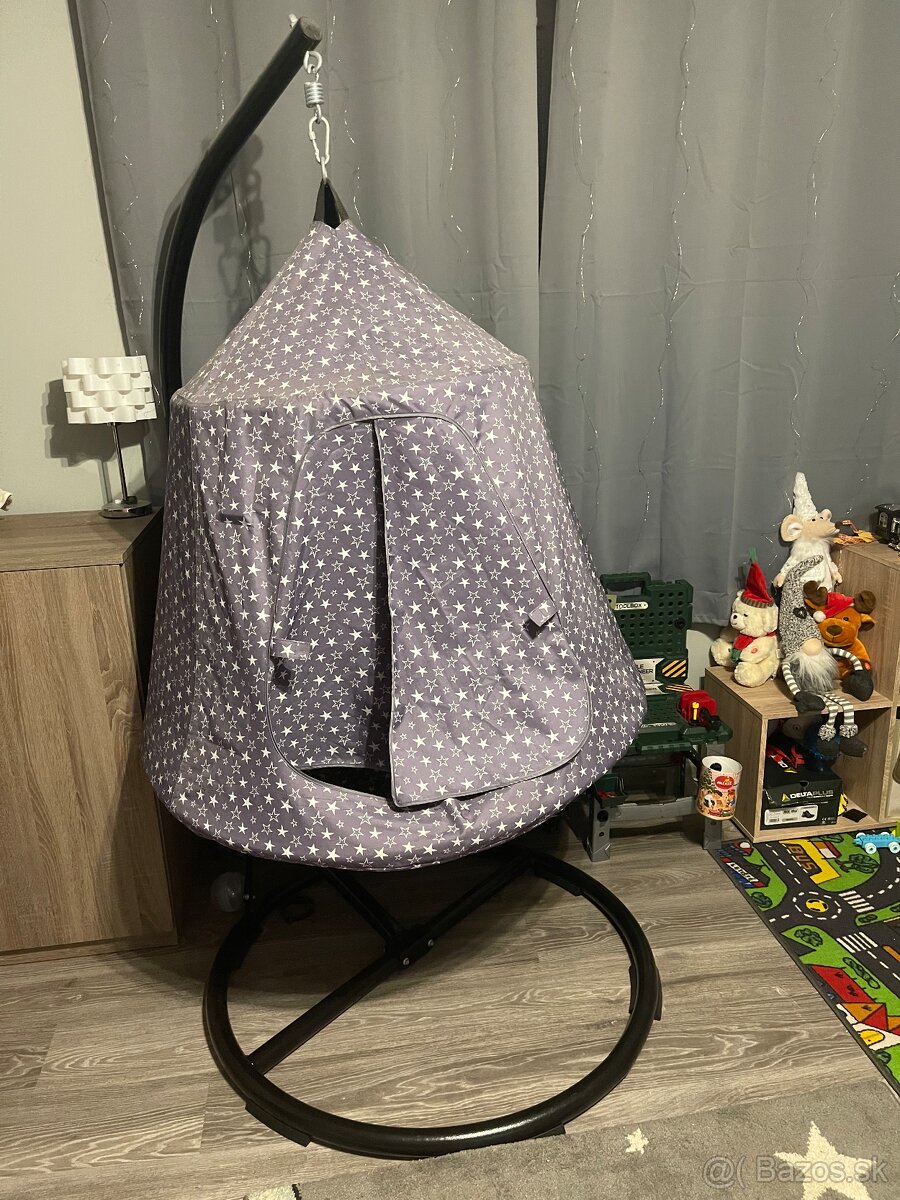 Detské závesné hojdacie kreslo - 4