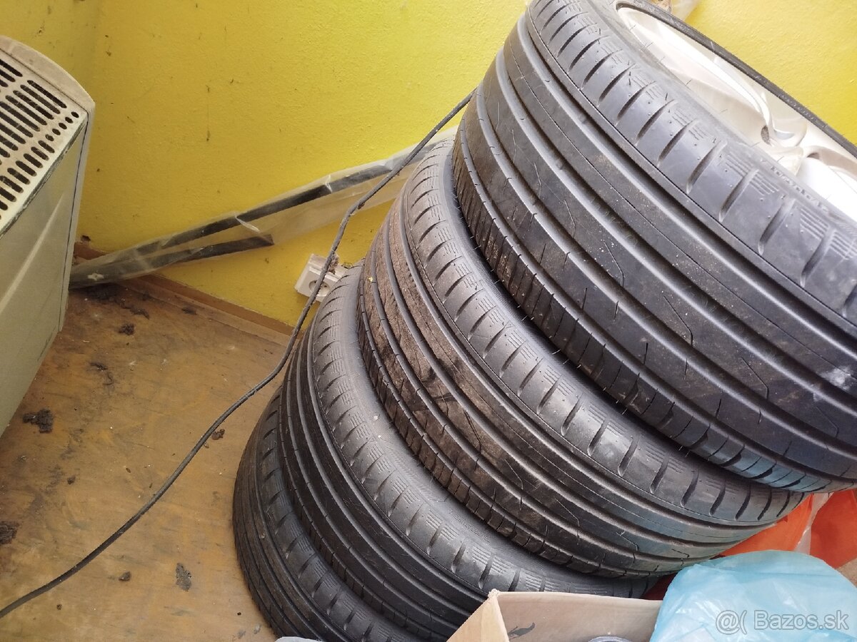 Predám elektróny+gumy 215/45r16 - 4