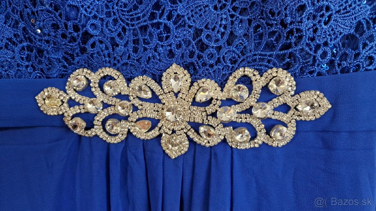 Spoločenské šaty modré - 4