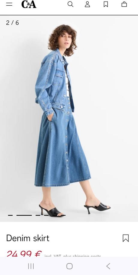 Riflová sukňa veľ.36 - 4