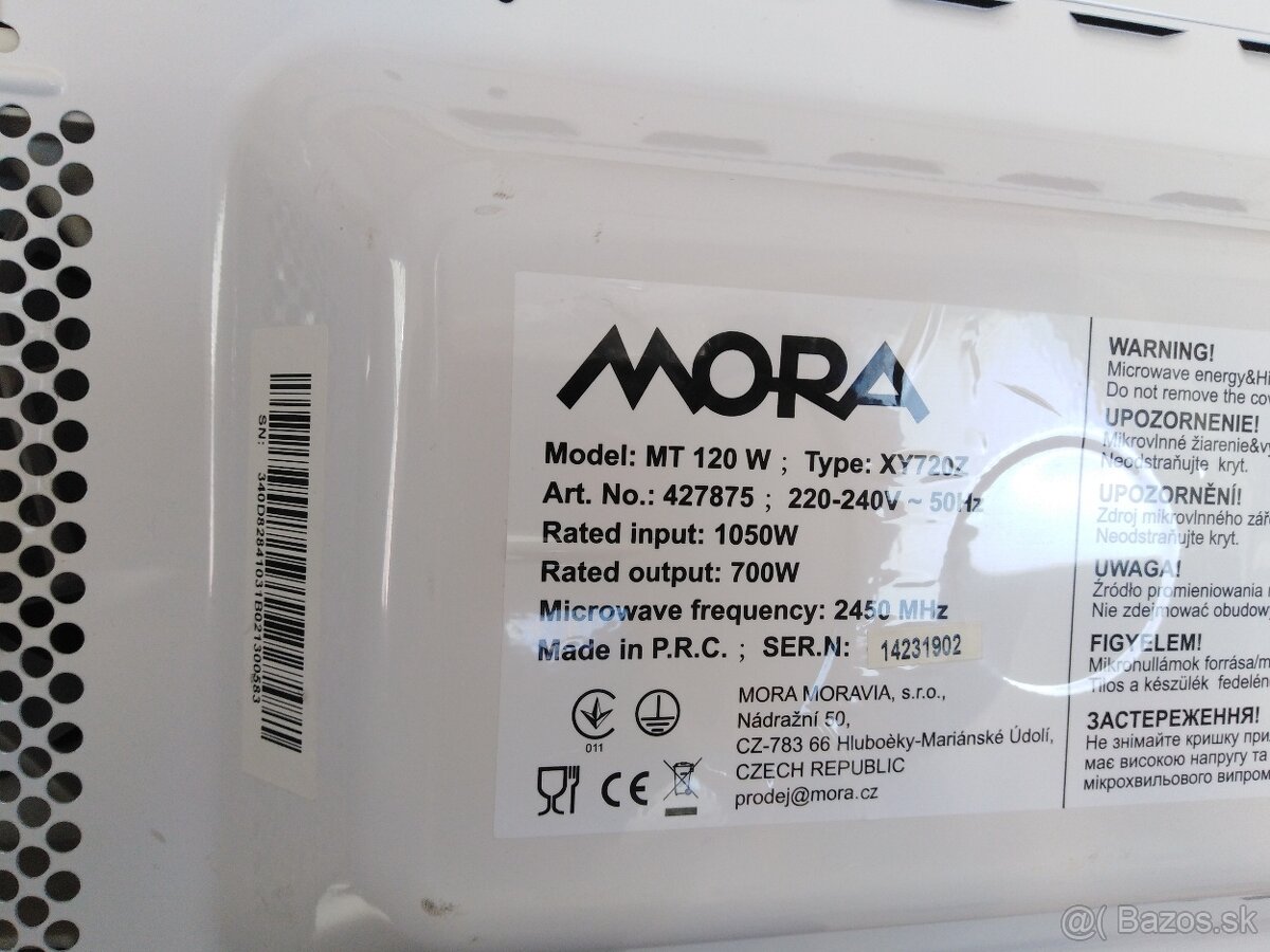 Mikrovlnna rura Mora XY7207 - 4