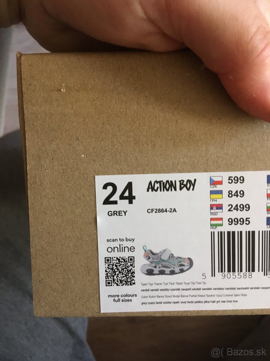 Chlapčenské sandálky action boy veľkosť 24 - 4
