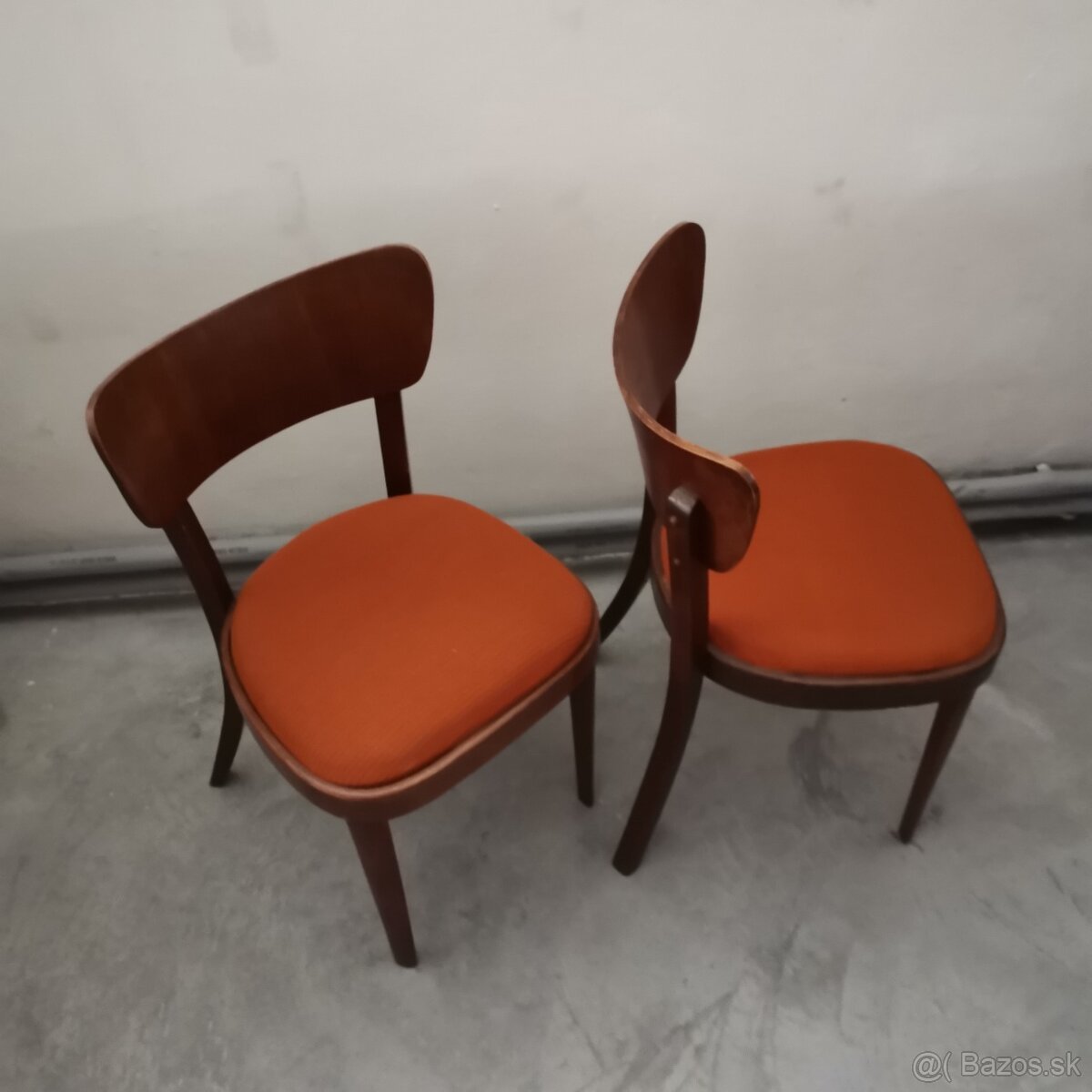 Retro stoličky Halabala Vintage Art Deco - 4