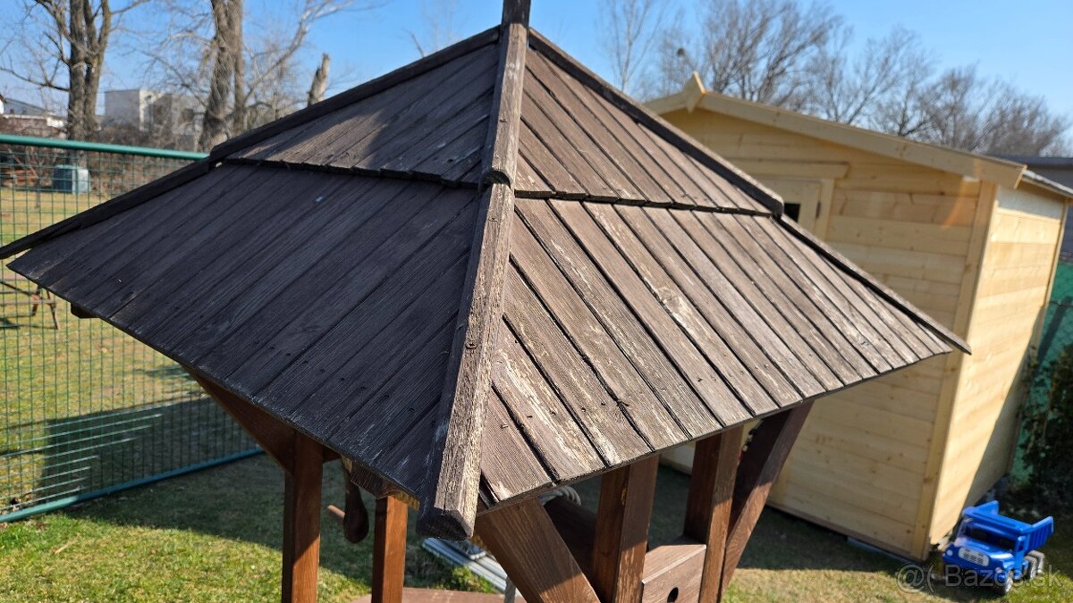 Drevena studna vysoka 190cm - 4