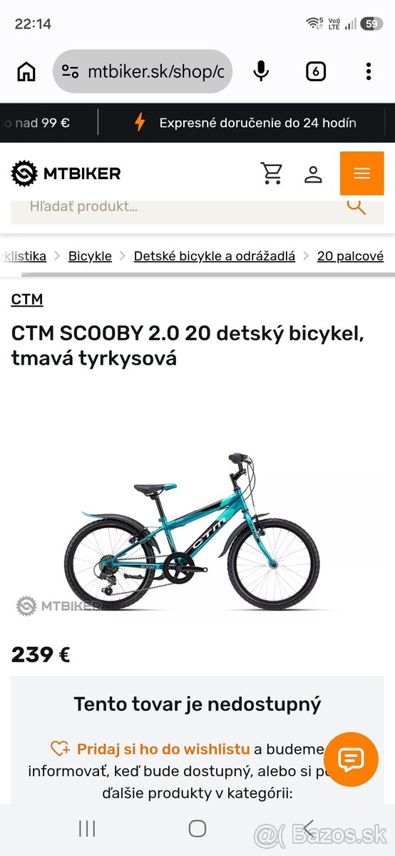 Predám chlapčenský bicykel 20" - 4