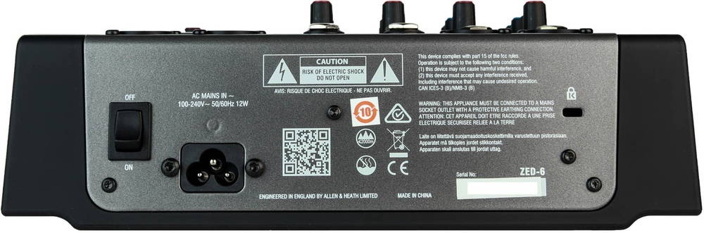 Predam mix Allen&Heath ZED-6 - 4