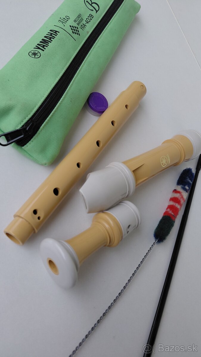 Predám altovú zobcovú flautu Yamaha YRA 402B - 4