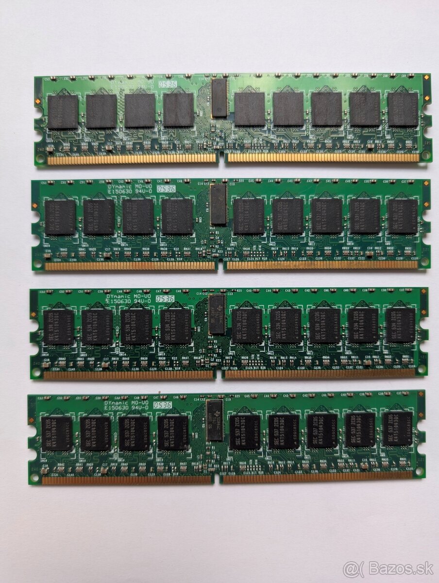 Serverová RAM Transcend DDR2-400 Registered ECC — 8 GB spolu - 4