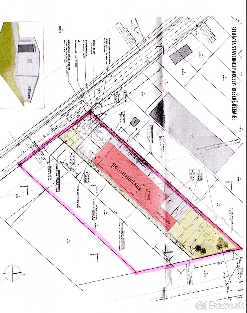 Na predaj stavebný pozemok na výstavbu haly s vydaným SP - 4